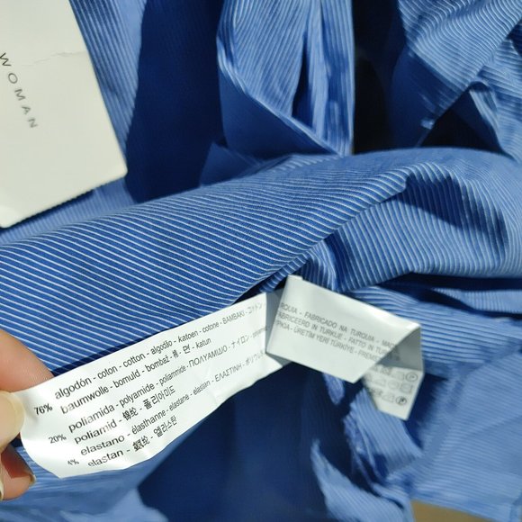 NWT ZARA Off Shoulder Cotton Blend Layered Ruffle Bubble Sleeve Blouse Top. M - Picture 6 of 7